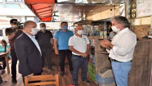 Bornova'da Koronavirüs denetimleri devam ediyor