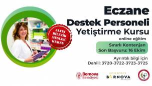 Bornova'da hem iş arayan gençlere, hem eczanelere destek