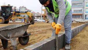Ödemiş'te 2021'de 255 bin metrekarelik kilit parke taş mesaisi