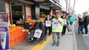 Narlıdere'de engelliler için empati yürüyüşü