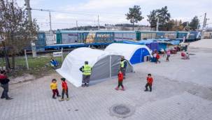 İBB Kahramanmaraş'a 142 sobalı çadır kurdu