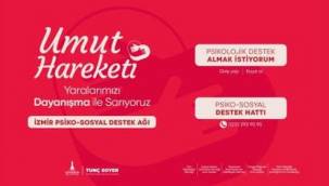 İzmir Büyükşehir Belediyesi'nden depremzedelere psiko-sosyal destek