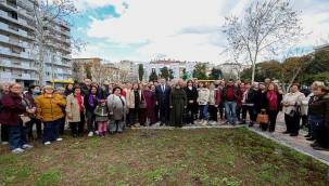CHP Bayraklı, kadınlar anısına fidan dikti