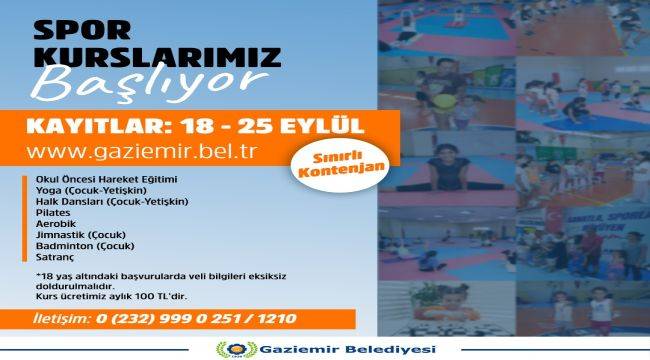  Gaziemir'de Kültür, Sanat Ve Spor Kurslarına Kayıtlar Başladı