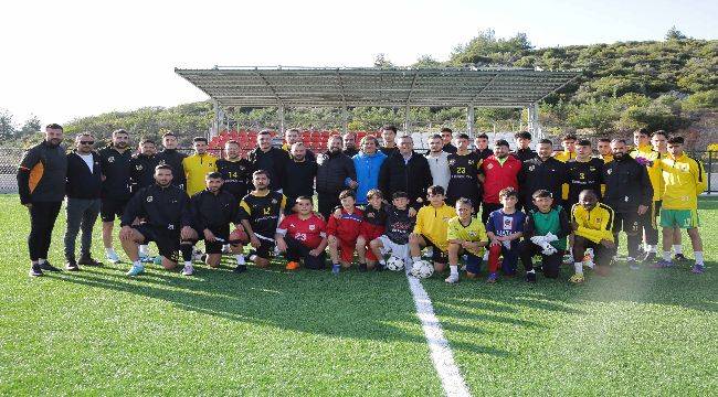 Aydın'dan Ürkmez Gücü Spor Kulübüne ziyaret 