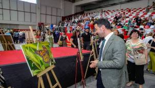 Bayraklılı kadınlarının yıl sonu sergisinde Filistin Vurgusu