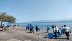 Çakalburnu Lagünü'nde çevre temizliği