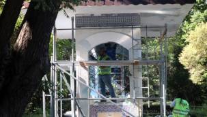 Kültürpark'ın tarihi çeşmesi 94'üncü İEF'ye hazır