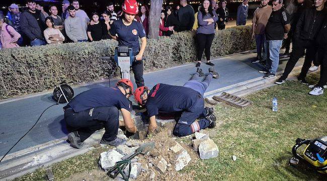Mazgala düşen kayıp köpek ve yangında mahsur kalan kediler itfaiyenin çabasıyla kurtarıldı
