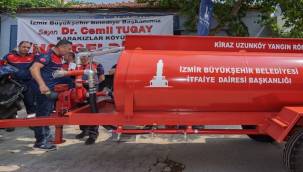 Büyükşehir'in köylere dağıttığı tankerler ormanları kurtarıyor