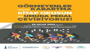 İzmir'de görme engelliler için farkındalık sürüşü