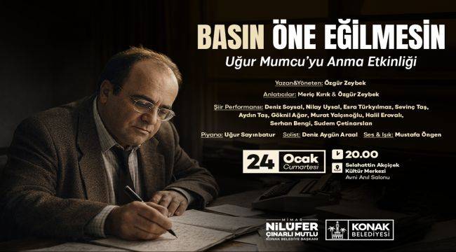 Uğur Mumcu Konak'ta anılacak