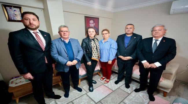  Başkan Mutlu'dan şehit eşine anlamlı ziyaret