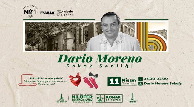 Konak'tan Dario Moreno anısına nostaljik şenlik