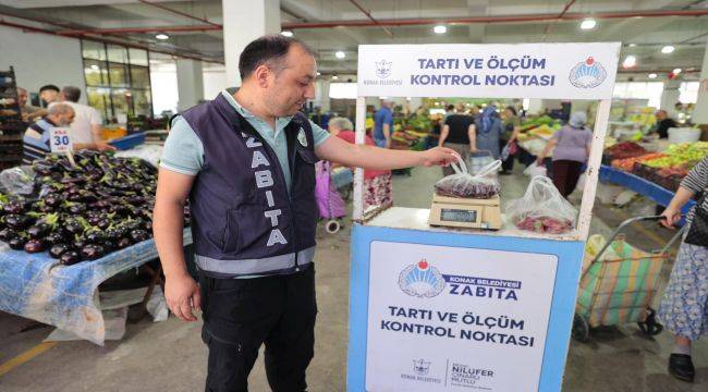 Konak'ın pazar yerlerinde güvenli alışveriş