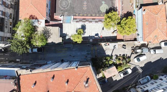 Konaklı öğrencilere 'renkli yol' sürprizi
