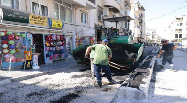 Beş okulun kullandığı sokağa Konak Belediyesi'nden güvenli dokunuş
