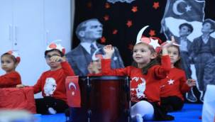 Cumhuriyet coşkusu Konaklı miniklerin kalbinde yankılandı